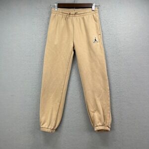 Jordan Joggers Boys‎ Medium Tan Jumpman Fleece Sweatpants Streetwear Athletic